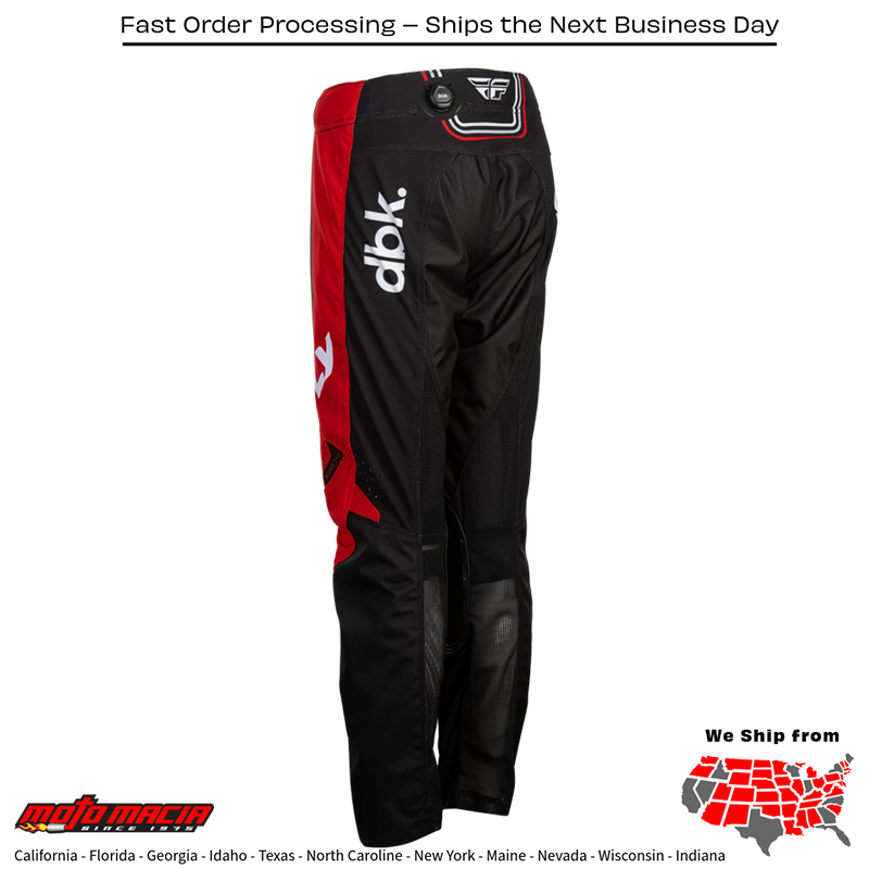 Youth Kinetic Dbk Pants Black/Red/White Sz - Image 2