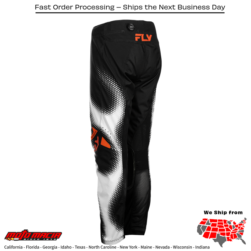 Youth Kinetic Torch Pants Black/White/Orange Sz - Image 2