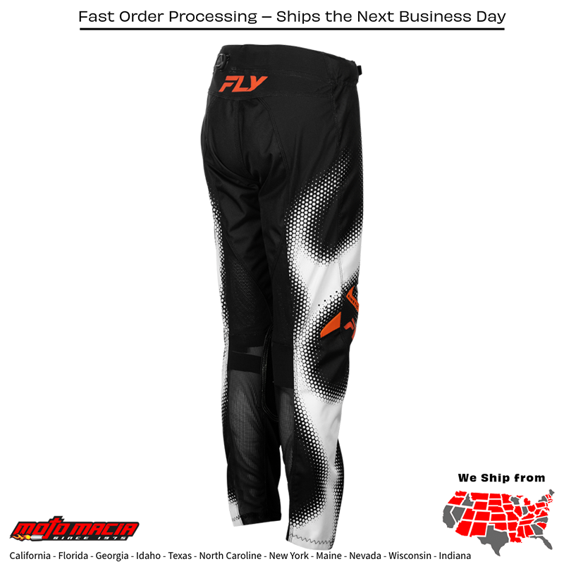 Youth Kinetic Torch Pants Black/White/Orange Sz - Image 3