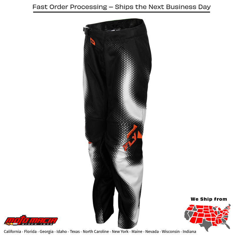 Youth Kinetic Torch Pants Black/White/Orange Sz - Image 4