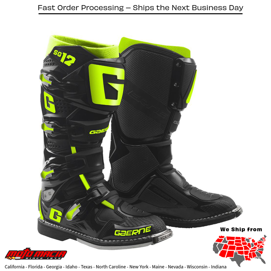 Gaerne Boot Sg12 Boots Black/Yellow Fluo