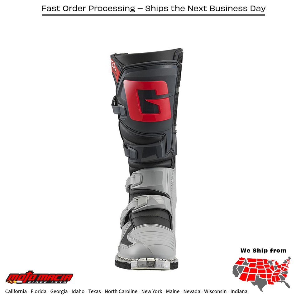GX1 Boots Anthracite/Grey/Red - Image 2