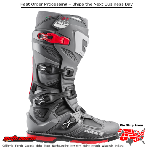 Gaerne Boot SG22 Boots Anthracite/Black/Red