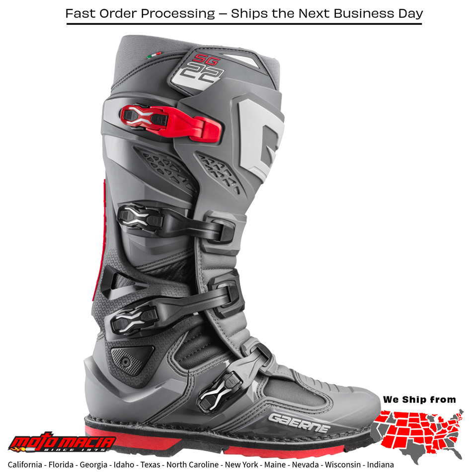 Gaerne Boot SG22 Boots Anthracite/Black/Red