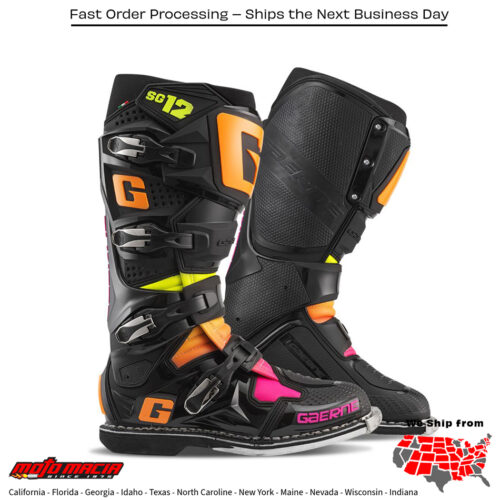 Gaerne Boot Sg12 Le Boots Black/Orange/Pink