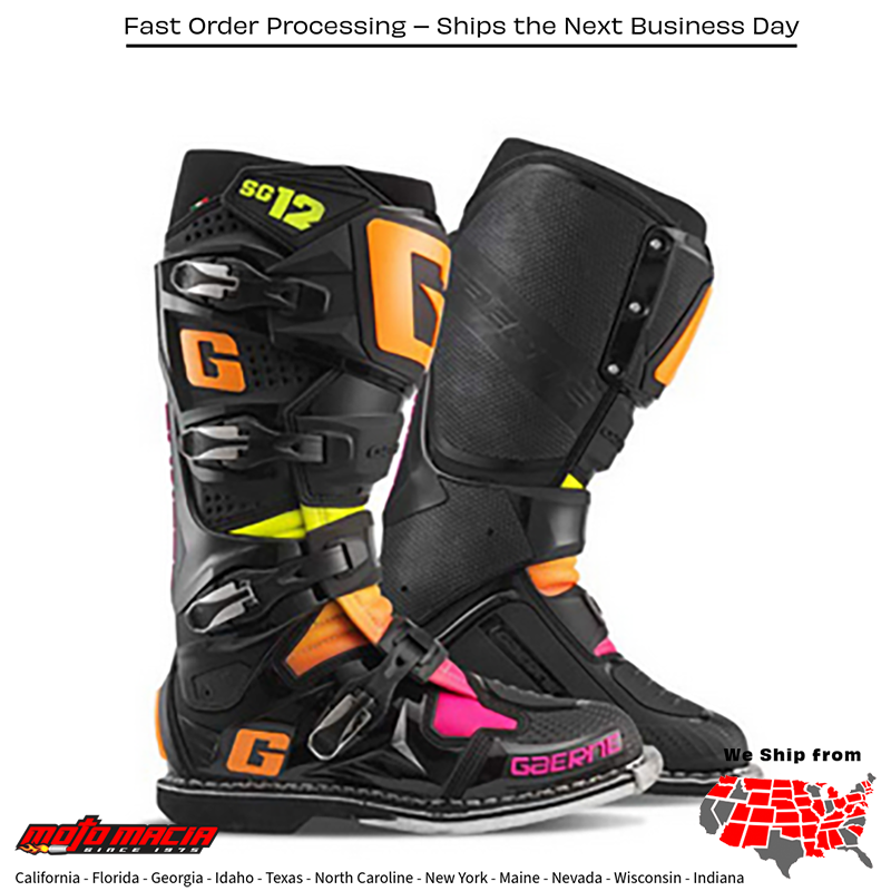 Gaerne Boot Sg12 Le Boots Black/Orange/Pink - Image 2