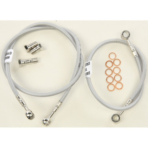 GBRAKES 2 LINE FRONT BRAKE LINE KIT Yamaha FZ-07 2015-2017...