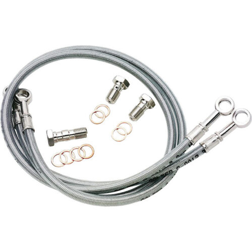 GBRAKES BRAKE LINE FRONT SILVER KAWASAKI VN2000F Vulcan 2000 Class...
