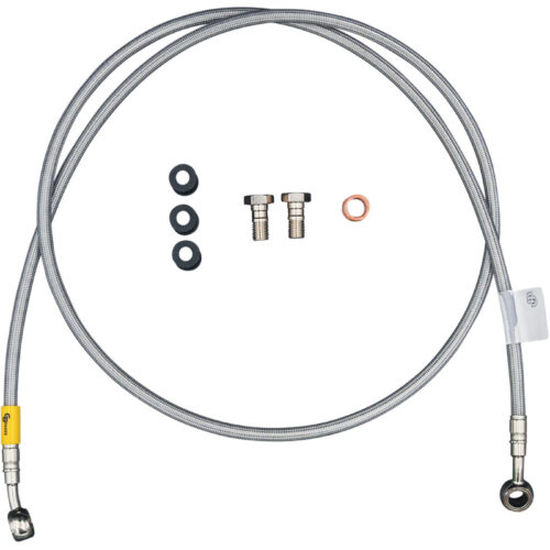GBRAKES BRAKE LINE FRONT 1 LINE KIT STAINLESS Honda Z125 Monkey 2019-2023...