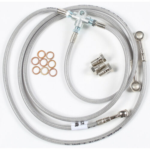 GBRAKES 3 LINE BRAKE LINE KIT Honda TRX450ER Electric Start 2006-2014...