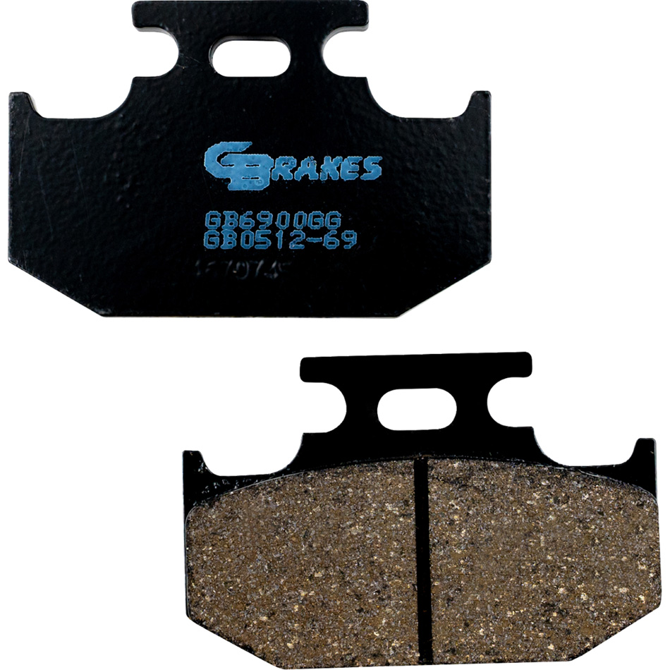 GBRAKES BRAKE PADS SEMI METALLIC Kawasaki KX250 1989-1993 KDX 200... - Image 2