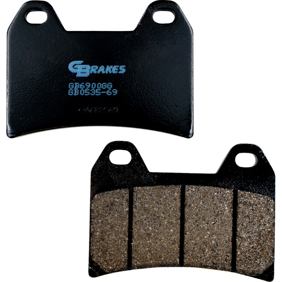 GBRAKES BRAKE PADS SEMI METALLIC BMW F800R 2009-2013 Ducati Monster 1100 Ev... - Image 2