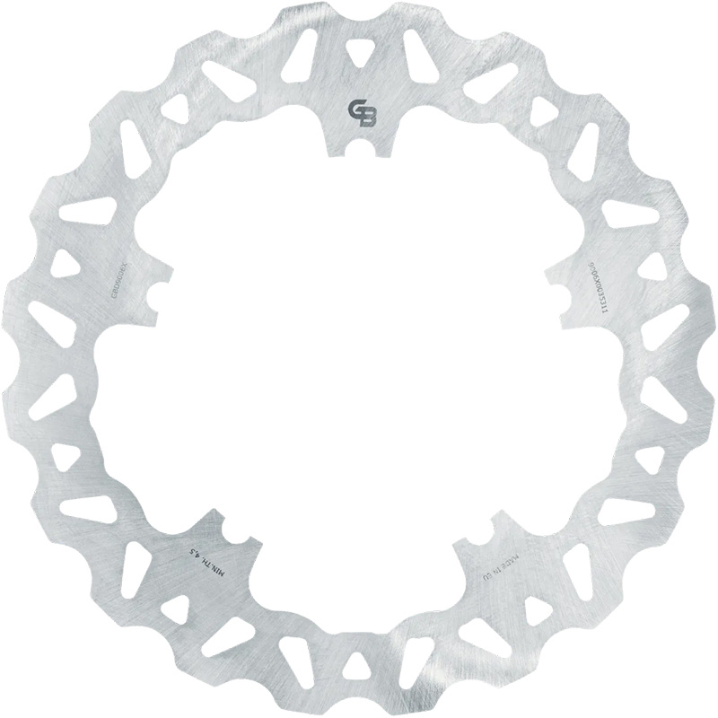 GBRAKES ROTOR 11.8" PERIMETER WAVE FR STAINLESS Harley Davidson FLD Dyna Sw...