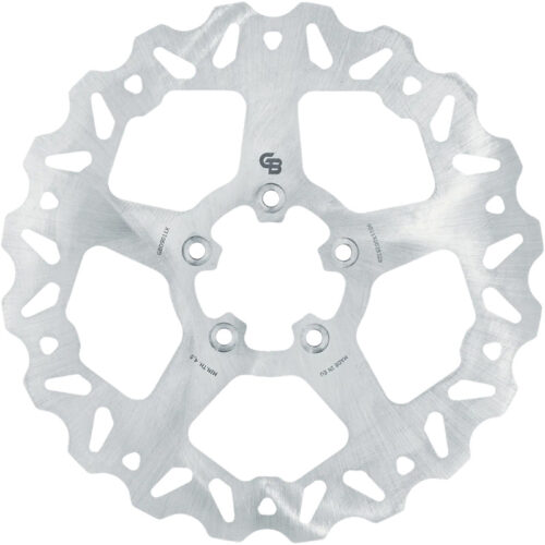 GBRAKES ROTOR 11.5" SOLID WAVE FR STAINLESS Harley Davidson FLHR Road King...