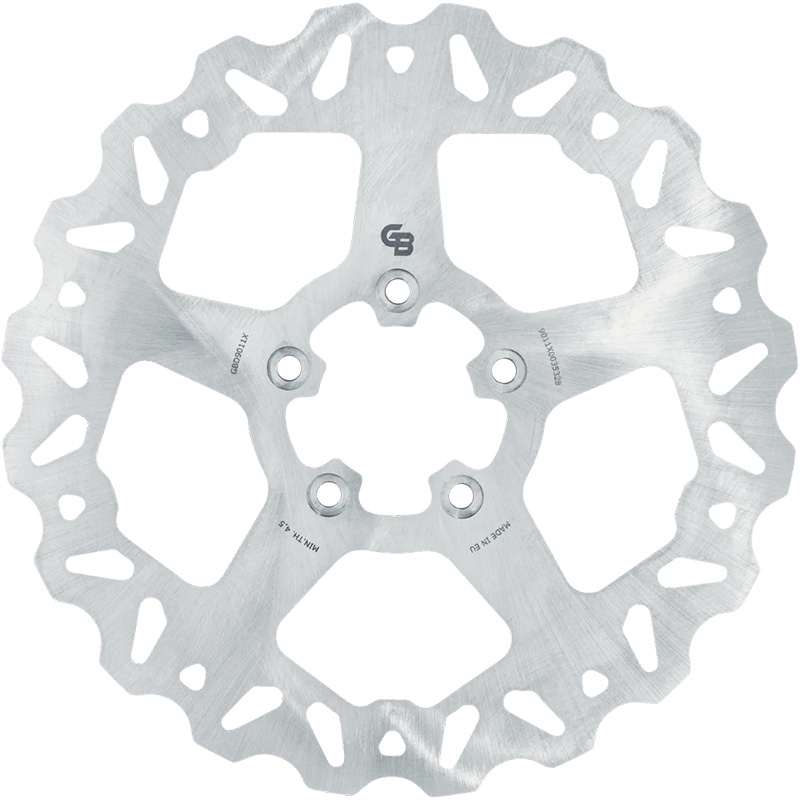 GBRAKES ROTOR 11.5" SOLID WAVE FR STAINLESS Harley Davidson FLHR Road King...