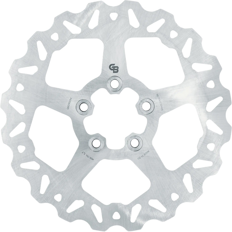 GBRAKES ROTOR 11.5" SOLID WAVE RR STAINLESS 2.22" INNER BORE Harley Davidson...