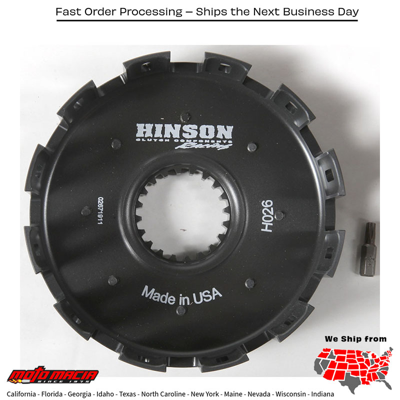 HINSON Clutch Basket (campana de embrague) HINSON Honda CR125R 1994-1997 H026 Honda CR125R 1994-1997. MPN: H026. SKU: 151-0001.