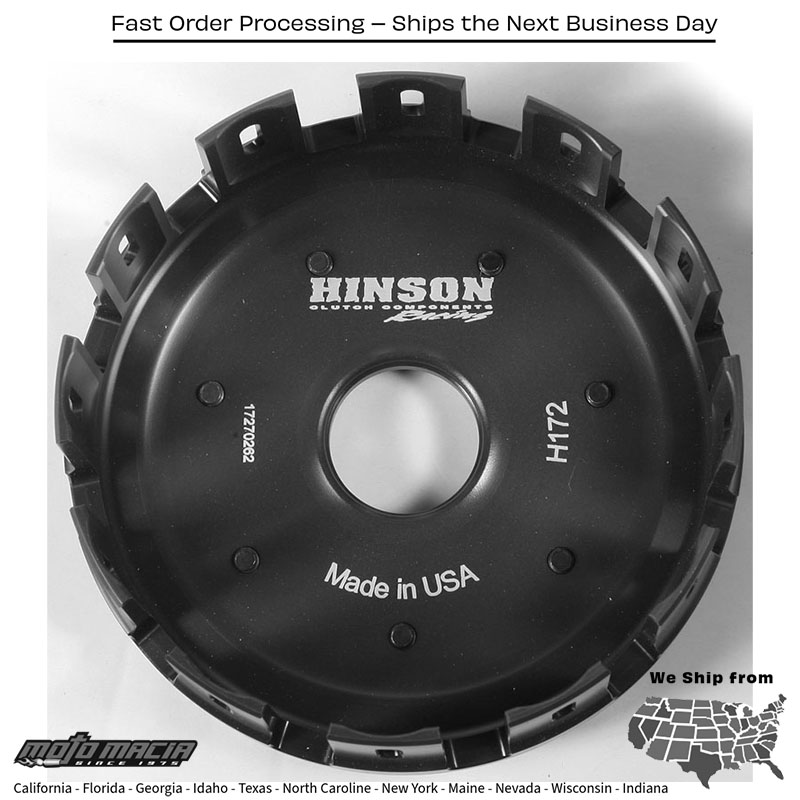 HINSON Clutch Basket (campana de embrague) HINSON Honda XR650R 2000-2007 H172 Honda XR650R 2000-2007. MPN: H172. SKU: 151-0010.