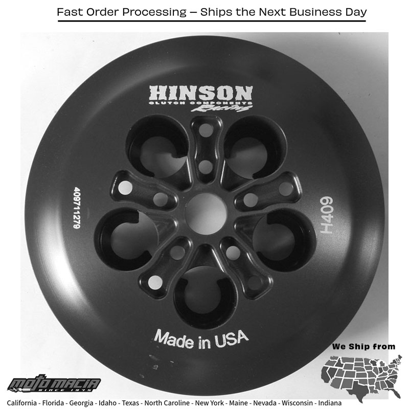 HINSON "HINSON BILLET PRESSURE PLATE CRF250R '10-16" Honda CRF250R 2010-2017 Honda CRF250R 2010-2017. MPN: H409. SKU: 151-0110.