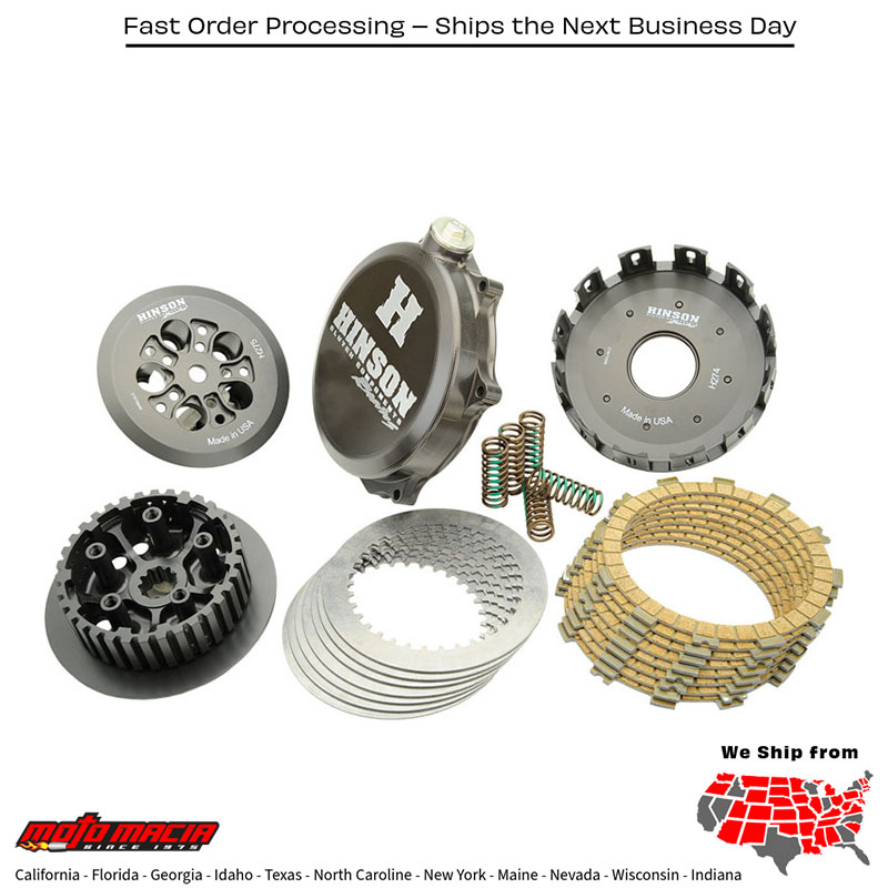 HINSON Complete Clutch Kit (embrague completo) HINSON Honda CRF250R 2004-2009 HC094 Honda CRF250R 2004-2009. MPN: HC094. SKU: 151-0507.