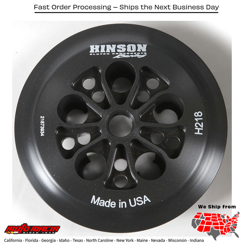 HINSON "BILLET PRESSURE PLATE " Kawasaki Suzuki KX250F KX125 RM-Z250 KX250X 2003-2022 Kawasaki Suzuki KX250F KX125 RM-Z250 KX250X 2003-2022. MPN: H218. SKU: 151-1102.