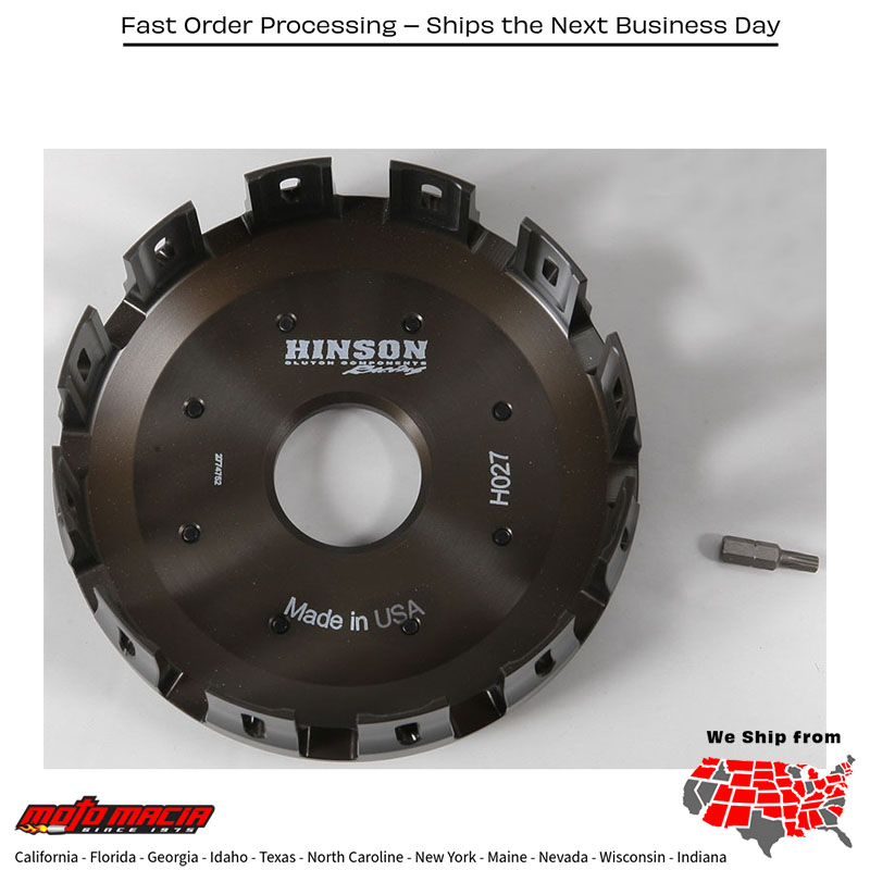 HINSON Clutch Basket (campana de embrague) HINSON Yamaha YZ250F YZ250FX WR250F 2019-2022 H641-B-1901 Yamaha YZ250F YZ250FX WR250F 2019-2022. MPN: H641-B-1901. SKU: 151-40001.