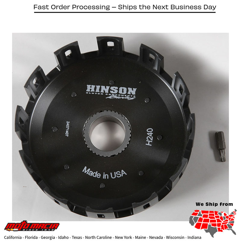 HINSON Clutch Basket (campana de embrague) HINSON Yamaha YZ125 YZ125X 2005-2022 H240 Yamaha YZ125 YZ125X 2005-2022. MPN: H240. SKU: 151-4010.