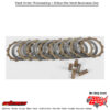HINSON Clutch Fiber Spring Kit Steel (juego de discos de embrague) HINSON Kawasaki KX450F KLX450R KFX 450R Kawasaki KX450F KLX450R KFX 450R 2006-2018. MPN: FSC263-8-001. SKU: 151-6008.