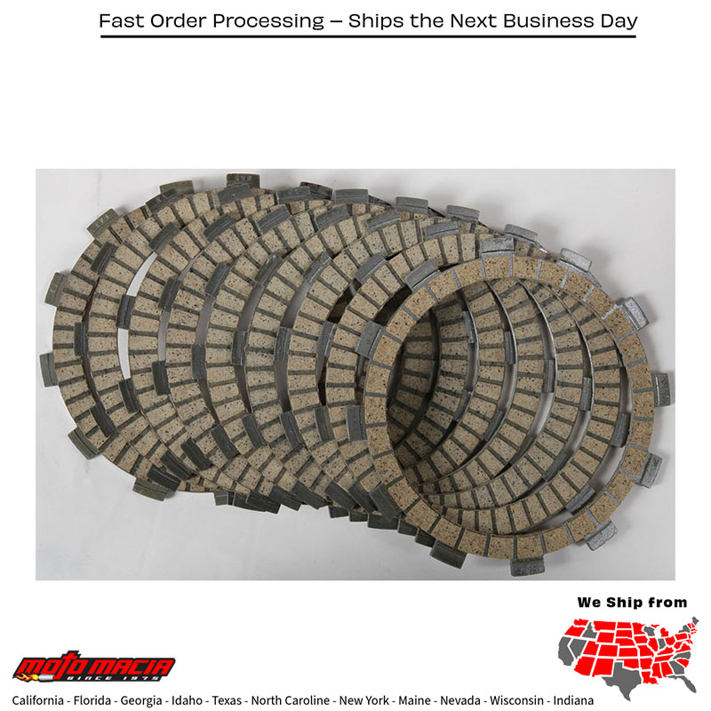 HINSON "Plates Kit-Fiber 9 Plates" Y (juego de discos de embrague) HINSON Yamaha YZ250F WR250F YZ250FX 200 Yamaha YZ250F WR250F YZ250FX 2001-2019. MPN: FP141-9-001. SKU: 151-6102.