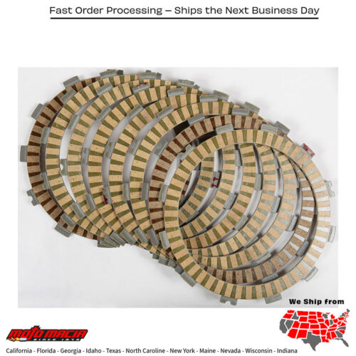 HINSON "Plates Kit-Fiber 9 Plates" H (juego de discos de embrague) HINSON Honda CRF450R CRF450RX CRF450R W Honda CRF450R CRF450RX CRF450R W.E. 2017-2020. MPN: FP154-9-001. SKU: 151-6124.