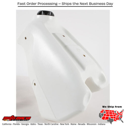 Fuel Tank White 3.6 Gal Honda CR500R 1989-2001