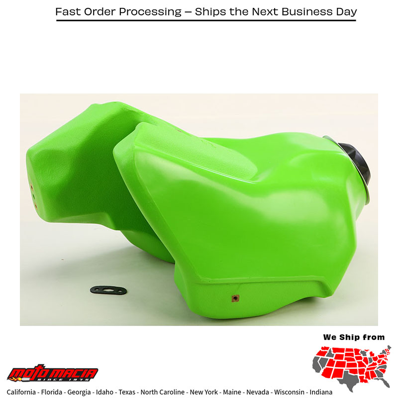 Fuel Tank Green 3.6 Gal Kawasaki Kx250 1988-1989 Kx500 1988-2004