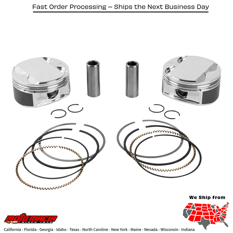PISTON KIT HD M8 114 4.020 BORE 4.500 STROKE 11.5:1