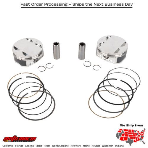 PISTON KIT HD M8 114 4.075 BORE 4.500 STROKE 11.5:1