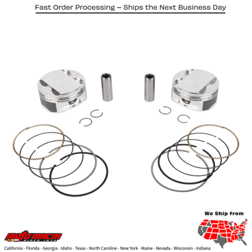 PISTON KIT HD M8 114 4.125 BORE 4.500 STROKE 11.5:1