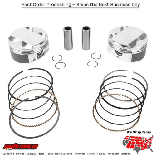 PISTON KIT HD M8 114 4.016 BORE 4.500 STROKE 12:1