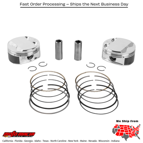 PISTON KIT HD M8 114 4.075 BORE 4.500 STROKE 12:1