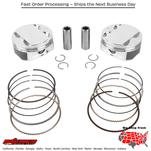 PISTON KIT HD M8 114 4.260 BORE 4.500 STROKE 12:1
