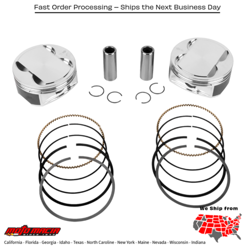 PISTON KIT HD M8 114 4.255 BORE 4.500 STROKE 12:1