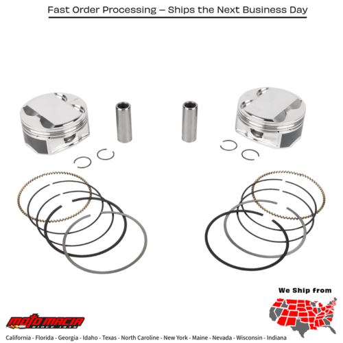 PISTON KIT HD M8 107 4.260 BORE 4.375 STROKE 11.5:1