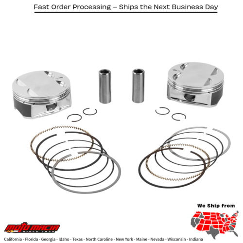 PISTON KIT HD M8 108 4.260 BORE 4.500 STROKE 11.5:1