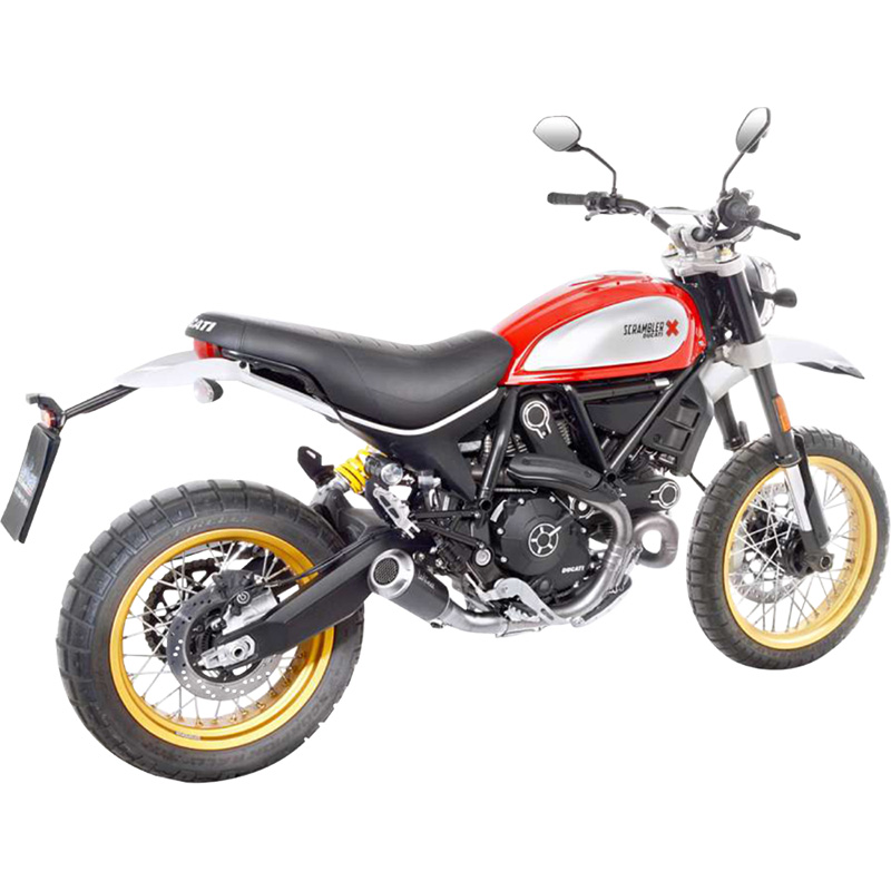 LEOVINCE SLIP-ON LV10 BK SCRMLR DS Ducati SCRAMBLER 800 DESERT SLED 2017-2022. MPN: 15202BU. SKU: 1811-3449.