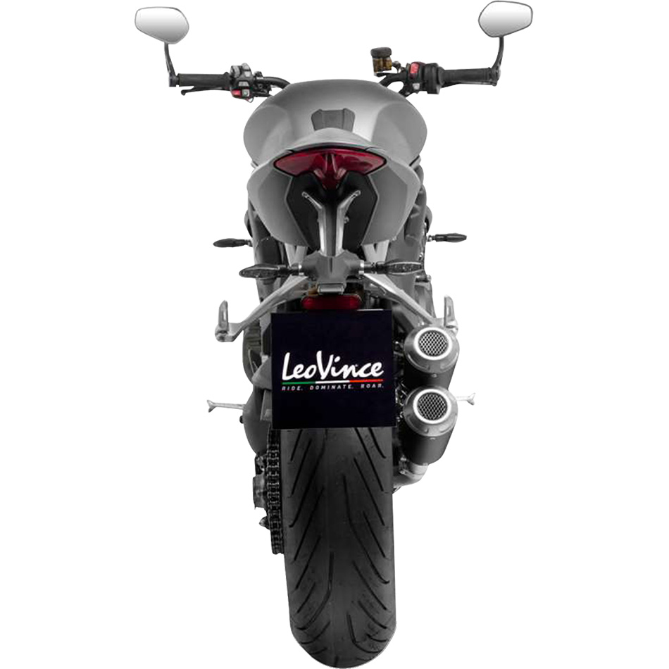 LEOVINCE MUFFLER LV10 SPEED 12 BK Triumph SPEED TRIPLE 1200 RR/RS 2021-2024. MPN: 15247B. SKU: 1811-4269.