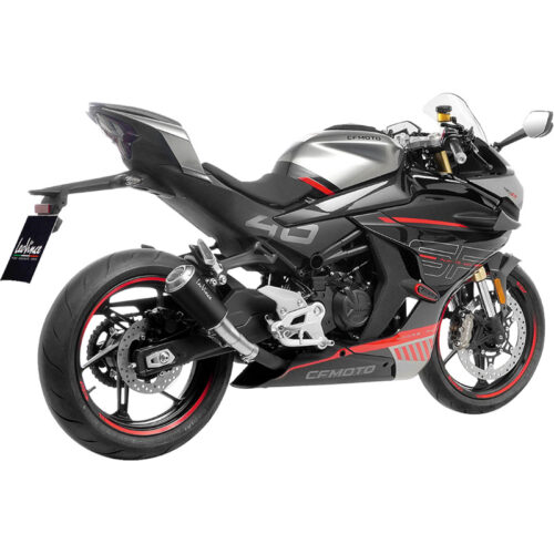 LEOVINCE MUFFLER LV-10 BLACK CF MOTO 450 SS CFMOTO 450 SS / 450 SR 2023-2024. MPN: 15265BU. SKU: 1811-4632.