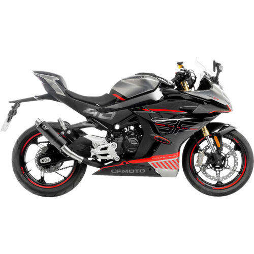 LEOVINCE MUFFLER GP CORSA BLACK CF MOTO 450 SS SR CFMOTO 450 SS / 450 SR 2023-2024. MPN: 15505BU. SKU: 1811-4732.
