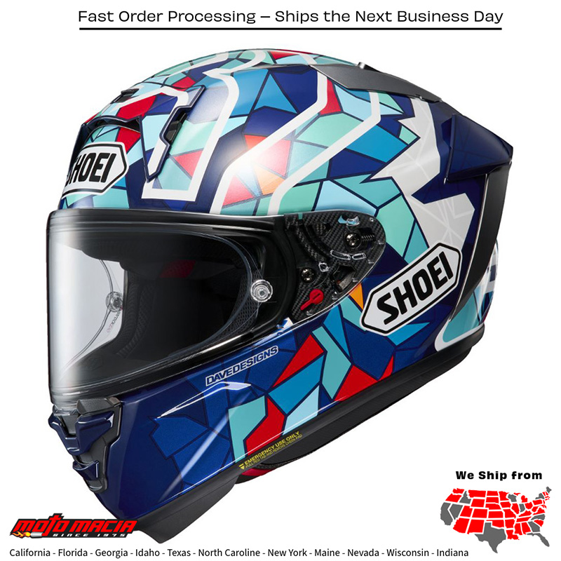 Helmet Shoei X-15 Mrqz Barcelona Tc-10