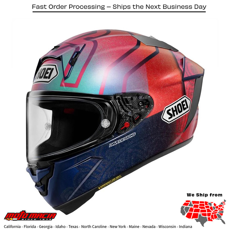 Helmet Shoei X-15 Mrqz Holi Tc-1