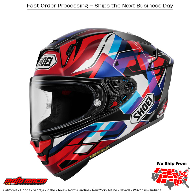 Helmet Shoei X-15 Valion Tc-10