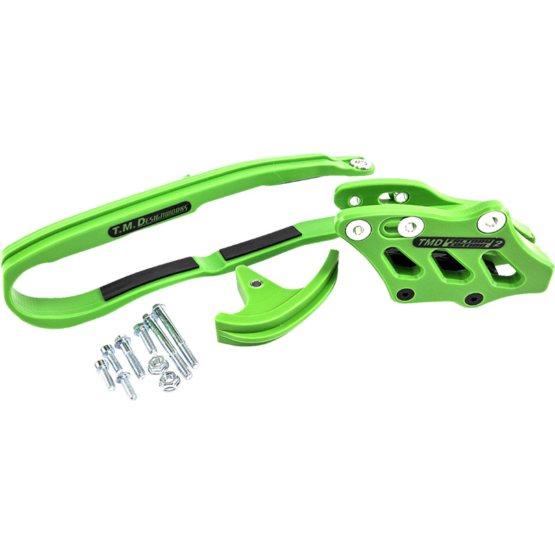 T.M. DESIGNWORKS CHAIN SLIDER & GUIDE KIT GR Kawasaki KX250 2025-2025 more - Image 2