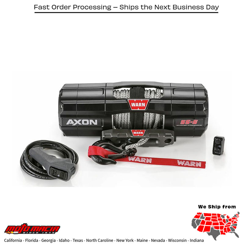 WARN Axon 5500 Synth Rope Winch